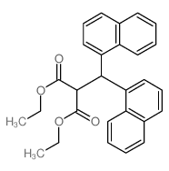 diethyl 2-(dinaphthalen-1-ylmethyl)propanedioate Structure