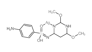 Silver,[4-amino-N-(2,6-dimethoxy-4-pyrimidinyl)benzenesulfonamidato]- (9CI) structure
