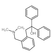 Benzeneethanol,2-[(dimethylamino)methyl]-a,a-diphenyl-结构式