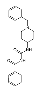 4-(Phenylcarbonylaminocarbonyl)amino-1-benzyl-piperidine Structure