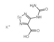 4-(carbamoylamino)-1,2,5-selenadiazole-3-carboxylic acid Structure