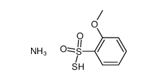 2-methoxybenzenesulfonothioicS-acid, ammonia salt结构式