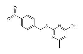 6-methyl-2-[(4-nitrophenyl)methylsulfanyl]-1H-pyrimidin-4-one Structure