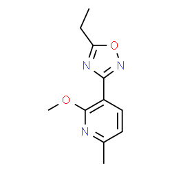Pyridine, 3-(5-ethyl-1,2,4-oxadiazol-3-yl)-2-methoxy-6-methyl- (9CI) structure