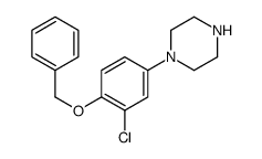 1-(4-Benzyloxy-3-chlorophenyl)piperazine结构式