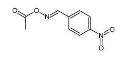 4-nitro-benzaldehyde-((E)-O-acetyl oxime )结构式