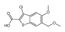 3-chloro-5-methoxy-6-methoxymethyl-benzo[b]thiophene-2-carboxylic acid结构式