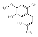 2-methoxy-5-(3-methylbut-2-enyl)benzene-1,4-diol picture