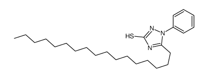 3-heptadecyl-2-phenyl-1H-1,2,4-triazole-5-thione结构式