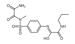 N'-methyl-N'-[4-[[2-oxo-2-(propylamino)acetyl]amino]phenyl]sulfonyloxamide结构式