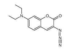 3-azido-7-(diethylamino)coumarin Structure