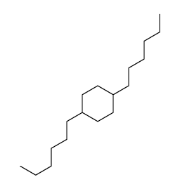 1,4-dihexylcyclohexane结构式