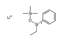 lithium,ethyl-phenyl-trimethylsilyloxysilanide Structure