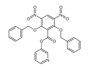 pyridin-3-yl 3,5-dinitro-2,6-bis(phenylmethoxy)benzoate结构式