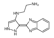 N'-[3-(benzimidazol-2-ylidene)-1,2-dihydropyrazol-4-yl]ethane-1,2-diamine Structure