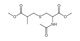 N-acetyl-S-(2-methoxycarbonylpropyl)-L-cysteine methyl ester Structure