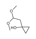 1-(2,2-DIMETHOXYETHYL)CYCLOPROPANOL Structure