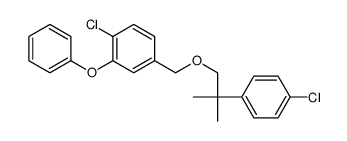 1-chloro-4-[[2-(4-chlorophenyl)-2-methylpropoxy]methyl]-2-phenoxybenzene Structure