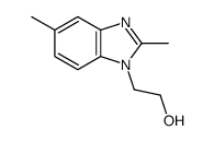 2-(2,5-dimethylbenzimidazol-1-yl)ethanol结构式