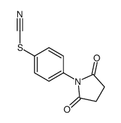 [4-(2,5-dioxopyrrolidin-1-yl)phenyl] thiocyanate Structure