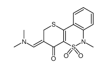 6-methyl-3[(dimethylamino)methylene]-4-oxo-3,4-dihydro-2H,6H-thiopyrano[3,2-c][2,1]benzothiazine 5,5-dioxide结构式
