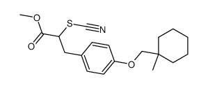 methyl (+)-3-[4-(1-methylcyclohexylmethoxy)phenyl]-(2S)-2-thiocyanatopropionate结构式