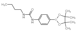 1-butyl-3-[4-(4,4,5,5-tetramethyl-1,3,2-dioxaborolan-2-yl)phenyl]urea Structure