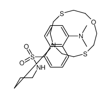 7-[3-(DANSYLAMIDO)PROPYL]-1-OXA-4,10-DITHIA-7-AZACYCLODODECANE结构式