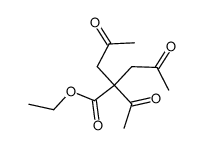 4-acetyl-4-ethoxycarbonyl-2,6-heptanedione结构式