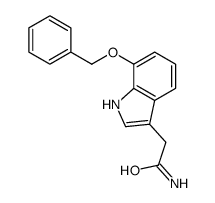 2-(7-phenylmethoxy-1H-indol-3-yl)acetamide结构式