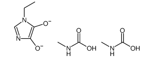 1-Ethyl-1H-imidazole-4,5-diol bis(N-methylcarbamate)结构式