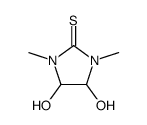 4,5-dihydroxy-1,3-dimethylimidazolidine-2-thione结构式