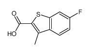 6-Fluoro-3-methyl-1-benzothiophene-2-carboxylicacid Structure