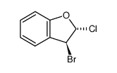 trans-3-bromo-2-chloro-2,3-dihydrobenzofuran结构式