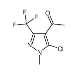 1-[5-CHLORO-1-METHYL-3-(TRIFLUOROMETHYL)-1H-PYRAZOL-4-YL]-1-ETHANONE结构式