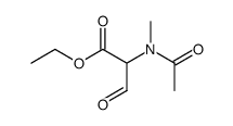 Malonaldehydic acid,N-methylacetamido-,ethyl ester (5CI) Structure