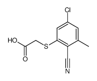(5-chloro-2-cyano-3-methyl-phenylsulfanyl)-acetic acid结构式