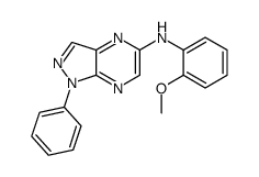 N-(2-methoxyphenyl)-1-phenylpyrazolo[3,4-b]pyrazin-5-amine Structure