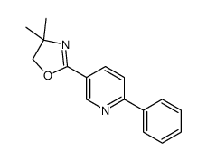 4,4-dimethyl-2-(6-phenylpyridin-3-yl)-5H-1,3-oxazole结构式