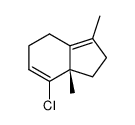 (S)-7-chloro-3,7a-dimethyl-2,4,5,7a-tetrahydro-1H-indene结构式