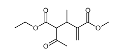 1-ethyl 5-methyl 2-acetyl-3-methyl-4-methylenepentanedioate Structure