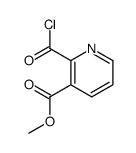 3-Pyridinecarboxylic acid, 2-(chlorocarbonyl)-, methyl ester (9CI) Structure