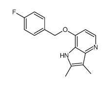7-[(4-fluorophenyl)methoxy]-2,3-dimethyl-1H-pyrrolo[3,2-b]pyridine结构式