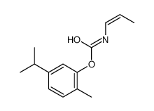 (2-methyl-5-propan-2-ylphenyl) N-prop-1-enylcarbamate结构式