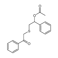 (2-phenacylsulfanyl-1-phenylethyl) acetate Structure