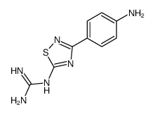 2-[3-(4-aminophenyl)-1,2,4-thiadiazol-5-yl]guanidine结构式