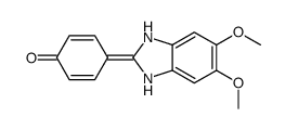 4-(5,6-dimethoxy-1,3-dihydrobenzimidazol-2-ylidene)cyclohexa-2,5-dien-1-one结构式