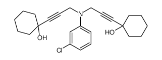 1-[3-[3-chloro-N-[3-(1-hydroxycyclohexyl)prop-2-ynyl]anilino]prop-1-ynyl]cyclohexan-1-ol Structure