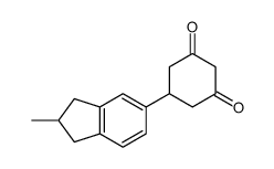 5-(2-methyl-2,3-dihydro-1H-inden-5-yl)cyclohexane-1,3-dione Structure