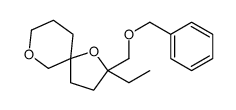 2-ethyl-2-(phenylmethoxymethyl)-1,9-dioxaspiro[4.5]decane结构式
